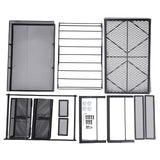 2 Tier Coffee Pod Holder Coffee Capsule Organizer Pull Out Drawers for Kitchen Countertop Coffee Station Black Hollow