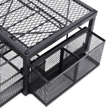 2 Tier Coffee Pod Holder Coffee Capsule Organizer Pull Out Drawers for Kitchen Countertop Coffee Station Black Hollow