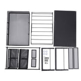2 Tier Coffee Pod Holder Coffee Capsule Organizer Pull Out Drawers for Kitchen Countertop Coffee Station Black Plate