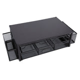 2 Tier Coffee Pod Holder Coffee Capsule Organizer Pull Out Drawers for Kitchen Countertop Coffee Station Black Plate
