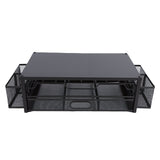 2 Tier Coffee Pod Holder Coffee Capsule Organizer Pull Out Drawers for Kitchen Countertop Coffee Station Black Plate