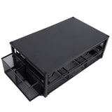 2 Tier Coffee Pod Holder Coffee Capsule Organizer Pull Out Drawers for Kitchen Countertop Coffee Station Black Plate