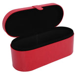 Hair Tool Travel Bag PU Hair Dryer Carrying Case Anti Scratch Splashproof Hair Styling Tool Storage Box for Home Red