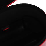 Hair Tool Travel Bag PU Hair Dryer Carrying Case Anti Scratch Splashproof Hair Styling Tool Storage Box for Home Red