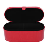 Hair Tool Travel Bag PU Hair Dryer Carrying Case Anti Scratch Splashproof Hair Styling Tool Storage Box for Home Red
