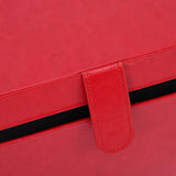 Hair Tool Travel Bag PU Hair Dryer Carrying Case Anti Scratch Splashproof Hair Styling Tool Storage Box for Home Red