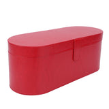 Hair Tool Travel Bag PU Hair Dryer Carrying Case Anti Scratch Splashproof Hair Styling Tool Storage Box for Home Red