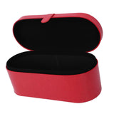 Hair Tool Travel Bag PU Hair Dryer Carrying Case Anti Scratch Splashproof Hair Styling Tool Storage Box for Home Red