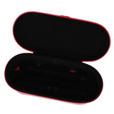 Hair Tool Travel Bag PU Hair Dryer Carrying Case Anti Scratch Splashproof Hair Styling Tool Storage Box for Home Red