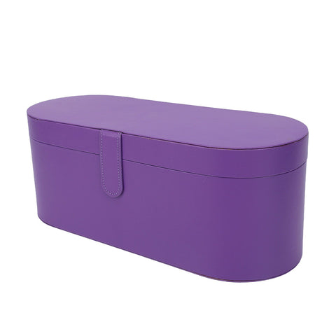 Hair Tool Travel Bag PU Hair Dryer Carrying Case Anti Scratch Splashproof Hair Styling Tool Storage Box for Home Purple In Australia - Darrahopens
