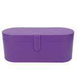 Hair Tool Travel Bag PU Hair Dryer Carrying Case Anti Scratch Splashproof Hair Styling Tool Storage Box for Home Purple