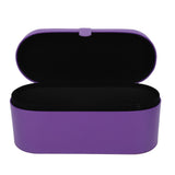Hair Tool Travel Bag PU Hair Dryer Carrying Case Anti Scratch Splashproof Hair Styling Tool Storage Box for Home Purple