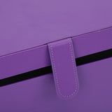 Hair Tool Travel Bag PU Hair Dryer Carrying Case Anti Scratch Splashproof Hair Styling Tool Storage Box for Home Purple