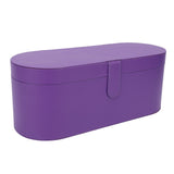 Hair Tool Travel Bag PU Hair Dryer Carrying Case Anti Scratch Splashproof Hair Styling Tool Storage Box for Home Purple