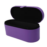 Hair Tool Travel Bag PU Hair Dryer Carrying Case Anti Scratch Splashproof Hair Styling Tool Storage Box for Home Purple
