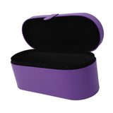 Hair Tool Travel Bag PU Hair Dryer Carrying Case Anti Scratch Splashproof Hair Styling Tool Storage Box for Home Purple