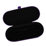 Hair Tool Travel Bag PU Hair Dryer Carrying Case Anti Scratch Splashproof Hair Styling Tool Storage Box for Home Purple
