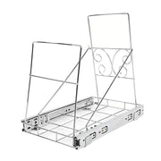 Pull Out Trash Can Holder Under Cabinet Sliding Garbage Can Organizer Stainless Steel Extendable for 30-40 Quart Bins In Australia - Darrahopens