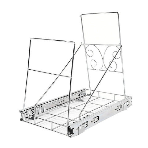 Pull Out Trash Can Holder Under Cabinet Sliding Garbage Can Organizer Stainless Steel Extendable for 30-40 Quart Bins In Australia - Darrahopens