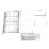 Pull Out Trash Can Holder Under Cabinet Sliding Garbage Can Organizer Stainless Steel Extendable for 30-40 Quart Bins In Australia - Darrahopens