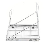 Pull Out Trash Can Holder Under Cabinet Sliding Garbage Can Organizer Stainless Steel Extendable for 30-40 Quart Bins