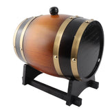 3L Large Capacity Retro Color Oak Wood Red Wine Barrel Bucket Keg Storage Container for Home