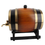 3L Large Capacity Retro Color Oak Wood Red Wine Barrel Bucket Keg Storage Container for Home In Australia - Darrahopens