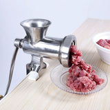Stainless Steel Hand Cranking Manual Meat Grinder Mincer Grinding Machine for Spices Meat