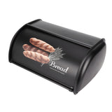 Large Capacity Stainless Steel Bread Box Holder Bin Container Kitchen Storage OrganizerBlack