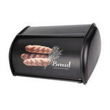 Large Capacity Stainless Steel Bread Box Holder Bin Container Kitchen Storage OrganizerBlack