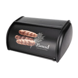 Large Capacity Stainless Steel Bread Box Holder Bin Container Kitchen Storage OrganizerBlack