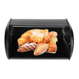 Large Capacity Stainless Steel Bread Box Holder Bin Container Kitchen Storage OrganizerBlack