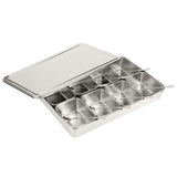 8 Grids Stainless Steel Seasoning Box Condiment Storage Containers Seasoning Jar Kitchen Utensils