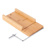 1200ml DIY Silicone Soap Making Mold Wooden Box Set Manual Soap Cutter with Scale Kitchen Tool