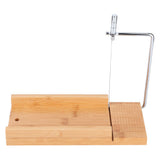 1200ml DIY Silicone Soap Making Mold Wooden Box Set Manual Soap Cutter with Scale Kitchen Tool
