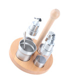 Cruet Condiment Spice Pepper Jar Box Seasoning Storage Container Pot Rack Set Kitchen Cooking ToolRound In Australia - Darrahopens