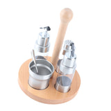 Cruet Condiment Spice Pepper Jar Box Seasoning Storage Container Pot Rack Set Kitchen Cooking ToolRound In Australia - Darrahopens