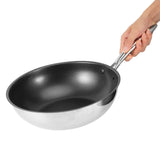 NonStick Frying Pan Composite Stainless Steel Induction Cooker Cooking Tool with No Cover