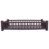 Rectangular Bamboo Kung Fu Tea Tray Saucer Accessories Coffee Food Storage Container Chinese DecorationDark Brown