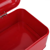 European Style Bread Bin Box Food Storage Container Kitchen Accessory for Bakery Shop Red