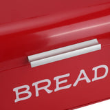European Style Bread Bin Box Food Storage Container Kitchen Accessory for Bakery Shop Red