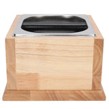 Knock Box Stainless Steel Coffee Grounds Container Waste Bin with Wood Base Coffee AccessoryL In Australia - Darrahopens