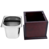 Knock Box Stainless Steel Coffee Grounds Container Waste Bin Coffee Shop AccessoryL In Australia - Darrahopens