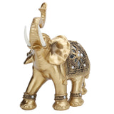 Golden Elephant Statue Figurine Sculpture Decoration Home Bar Office Craft Decor Gift In Australia - Darrahopens