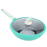 Frying Pan Aluminum Alloy Non Stick Steak Cooking Pan Kitchen Accessory 28cm Green In Australia - Darrahopens