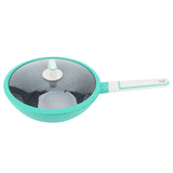 Frying Pan Aluminum Alloy Non Stick Steak Cooking Pan Kitchen Accessory 28cm Green In Australia - Darrahopens
