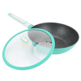 Frying Pan Aluminum Alloy Non Stick Steak Cooking Pan Kitchen Accessory 28cm Green In Australia - Darrahopens