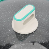Frying Pan Aluminum Alloy Non Stick Steak Cooking Pan Kitchen Accessory 28cm Green
