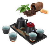 Kung Fu Tea Set Hand Made Ceramic Teapot Tea Cup Tray Kit Gift Teaware Home Decoration