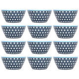 12PCS Salad Bowls Fruit Food Soup Serving Bowl Tableware for Home Restaurant UseDark Blue Dots In Australia - Darrahopens